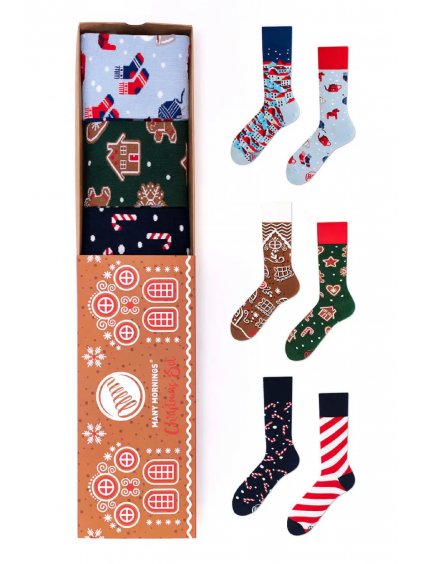 Veselé ponožky vánoční set