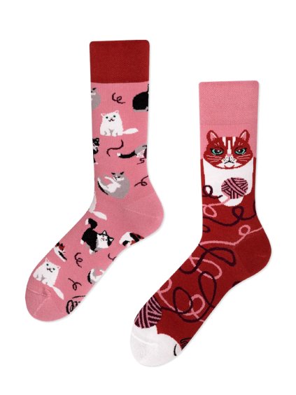 ponožky hravé kočky dospělé