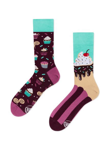 Vesele ponozky MM cupcake