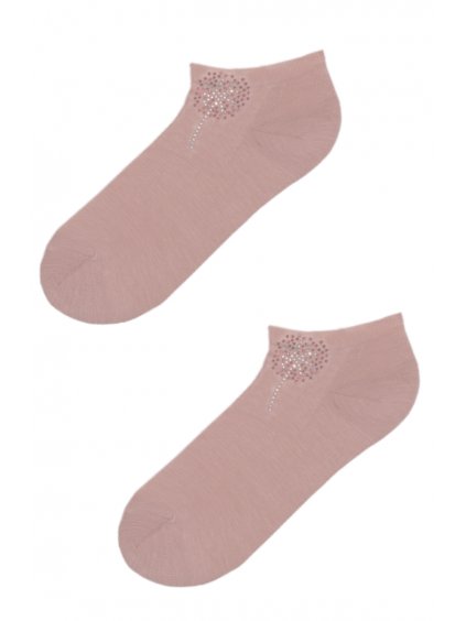 ponožky s glitrem ruzova 2