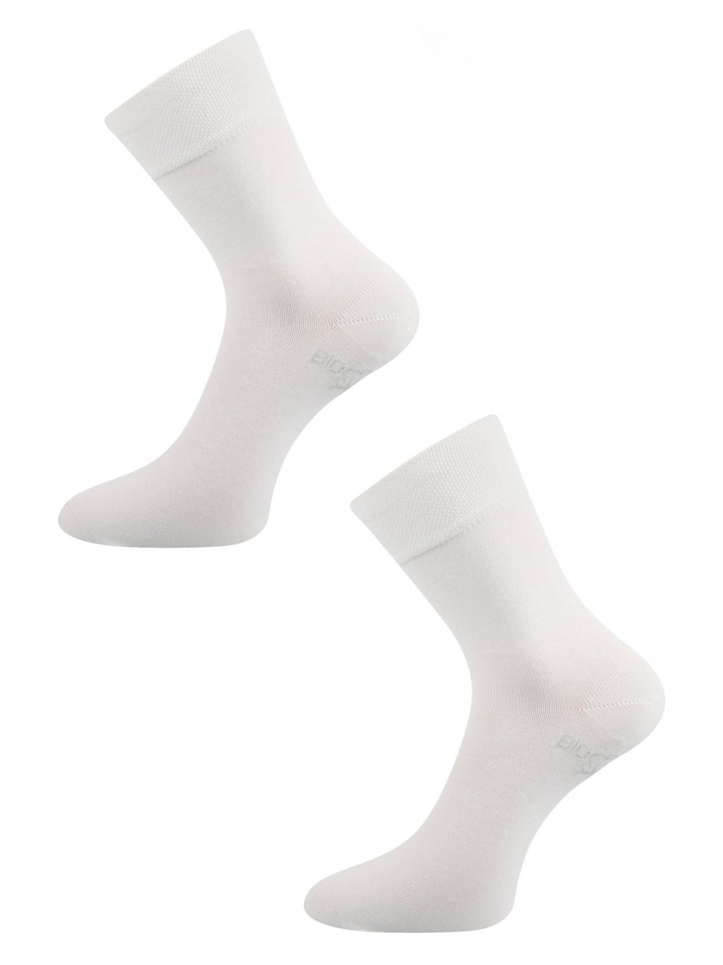 Pánské ponožky Bioban bílá detail dvojice
