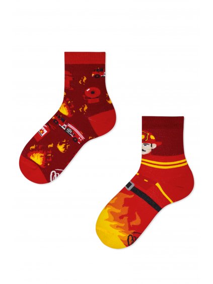 ponožky dinosaurus hasiči