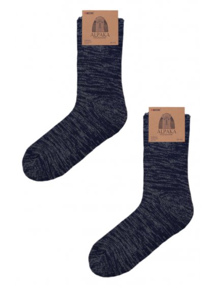 Ponožky Panske tygrovane tmave modre 1