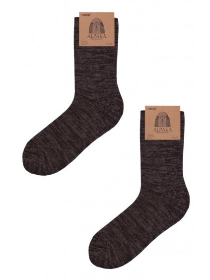 Ponožky Panske Narvik hneda 4