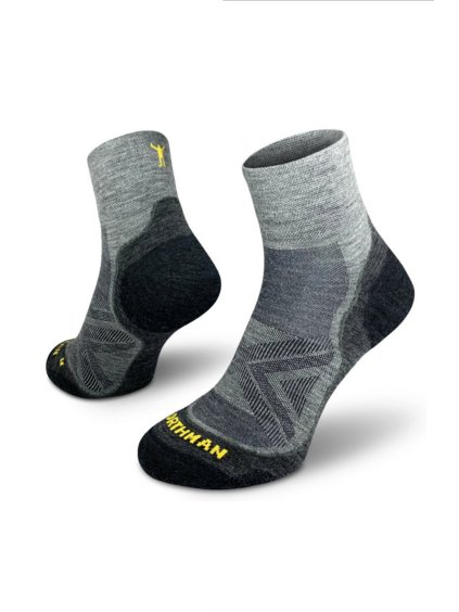 Bezecke ponozky Run Mid antracit sede