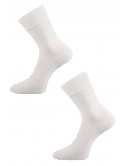 Pánské ponožky Bioban bílá detail dvojice