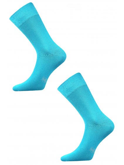 Pánské ponožky decolor tyrkys dvojka