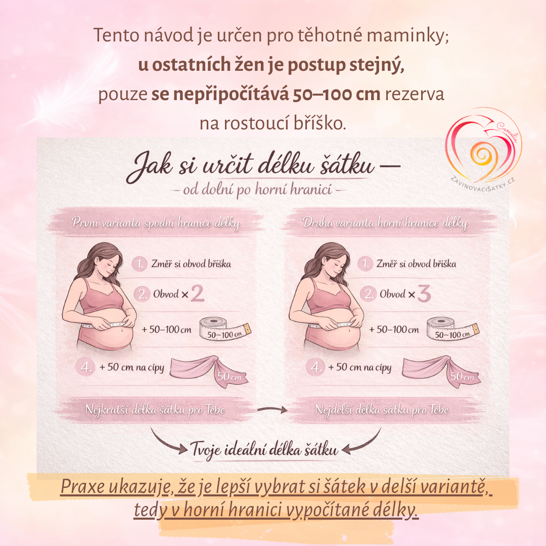 Jak si správně určit délku zavinovacího šátku