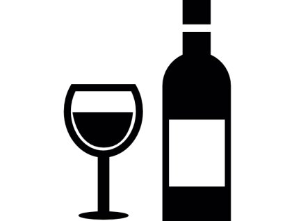 glass and bottle of wine