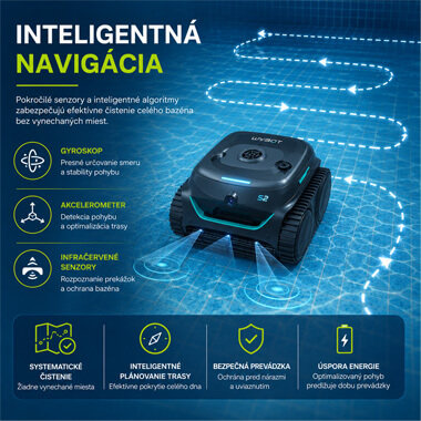WYBOT S2 – inteligentná navigácia bazénového robota