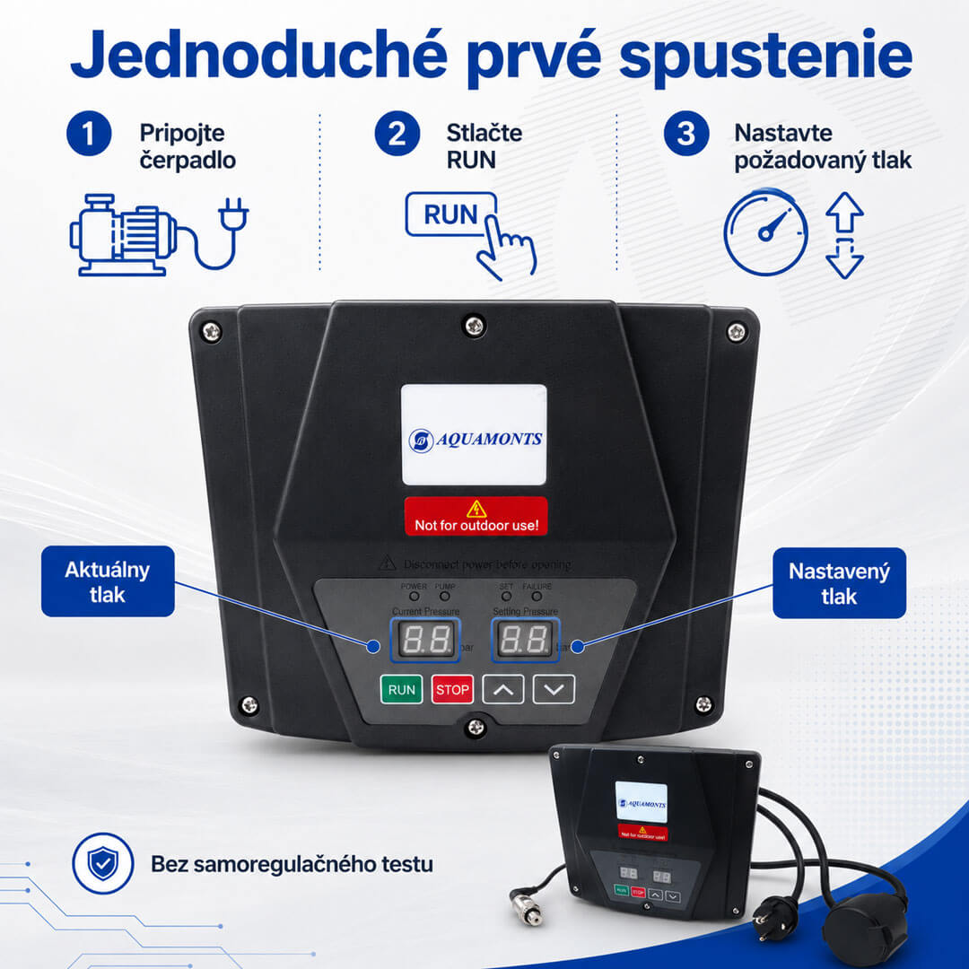 Jednoduché ovládanie frekvenčného meniča KOMPAKT AD-10M