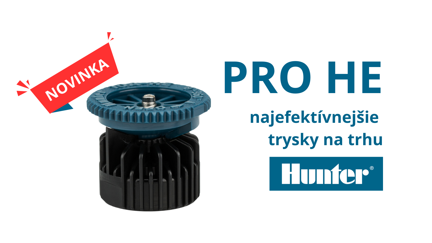 Hunter trysky Pro HE – najefektívnejšie sprayové trysky na trhu