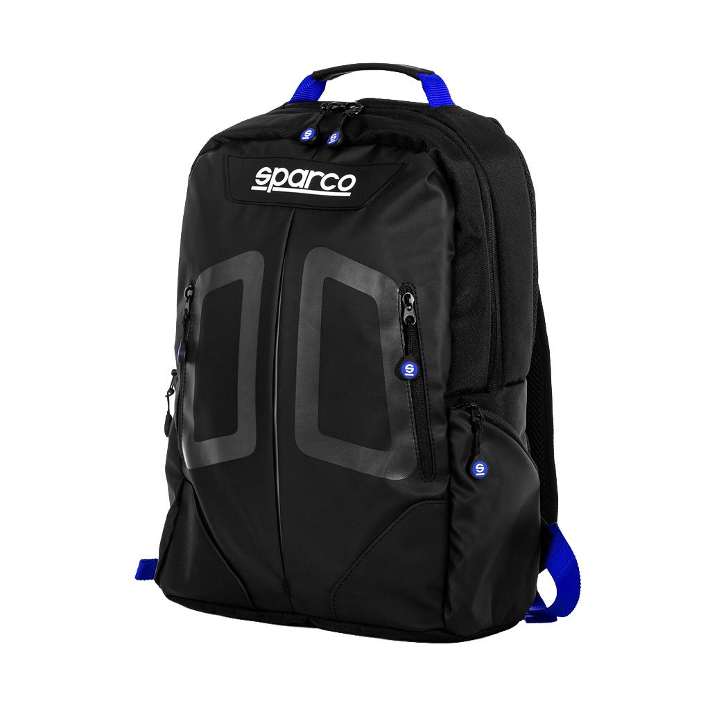 Sparco batoh Stage černá/modrá - přední strana
