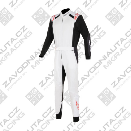 Alpinestars kombinéza KMX-5 v3 - FIA 8877-2022 - bílá/černá/červená