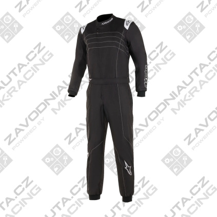 Alpinestars kombinéza KMX-9 v3 - FIA 8877-2022 - černá/bílá