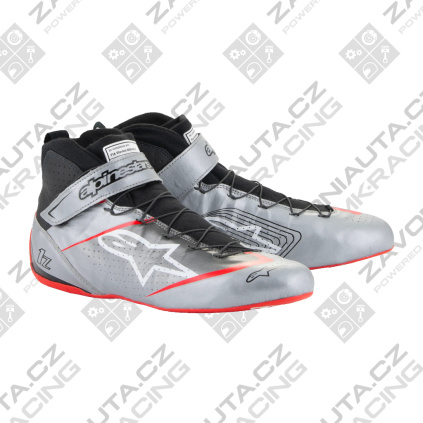 Alpinestars boty Tech-1 Z v3 stříbrná/černá/červená