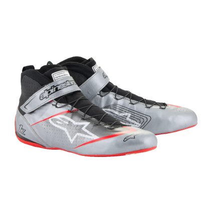 Alpinestars závodní boty Tech-1 Z V3 stříbrná/černá/červená