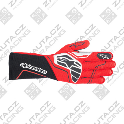 Alpinestars rukavice Tech-1 ZX v4 FIA/SFI černá/červená