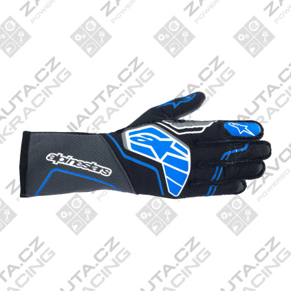 Alpinestars rukavice Tech-1 ZX v4 FIA/SFI černá/modrá