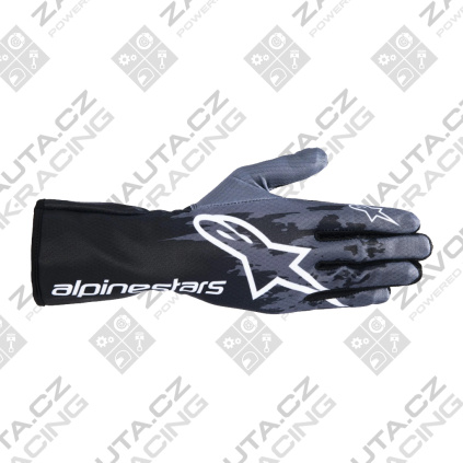 Alpinestars rukavice Tech-1 K v3 - FIA 8877-2022 - černá/antracitová