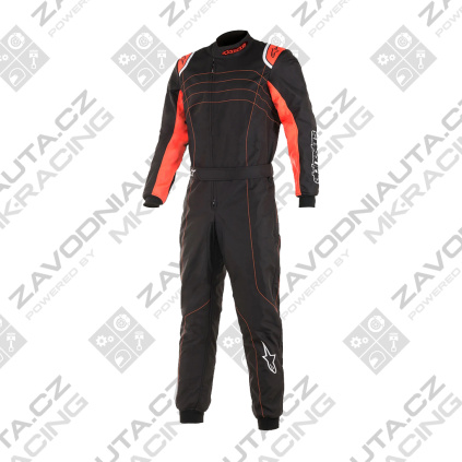 Alpinestars dětská kombinéza KMX-9 v3 S - FIA 8877-2022 - černá/červená