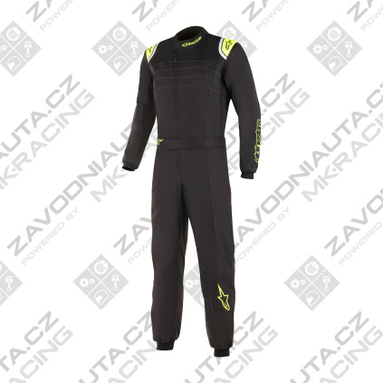 Alpinestars dětská kombinéza KMX-9 v3 S - FIA 8877-2022 - černá/žlutá