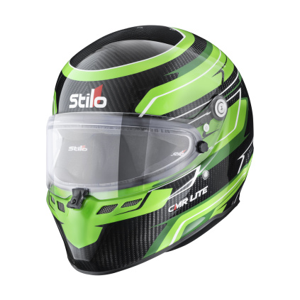 Stilo kartingová uzavřená přilba ST6 CMR Carbon Lite Graphic zelená - pohled zprava