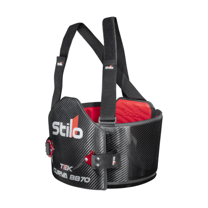 Stilo kartingový chránič žeber Carbon Curva TEK FIA - pohled zprava