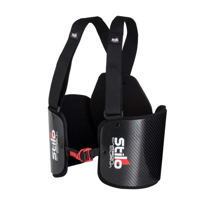 Stilo kartingový chránič žeber Carbon Curva - pohled zprava