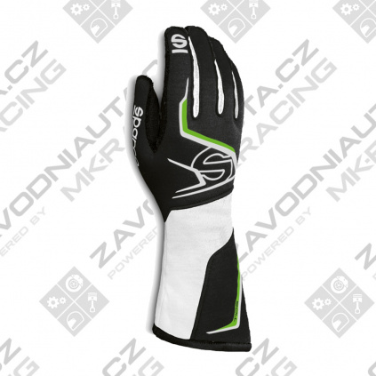 Sparco rukavice Tide K černá/bílá/zelená