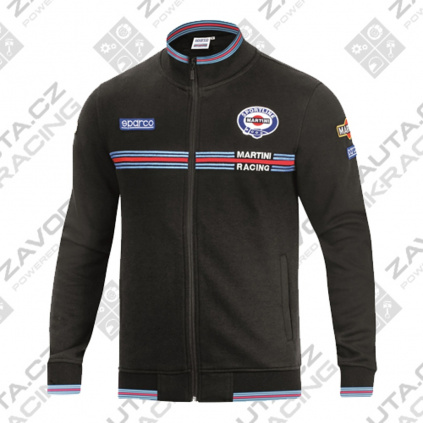 Sparco mikina Martini Racing se zipem černá