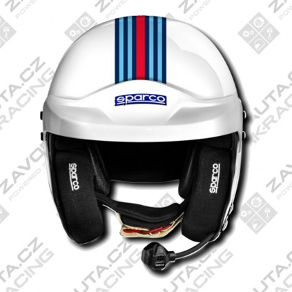 Sparco přilba Air Pro RJ-5i Martini Racing (pruhy)