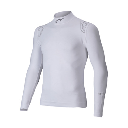 Alpinestars nehořlavý rolák ZX Evo V3 LS bílá - přední strana