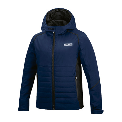 Sparco pánská zimní bunda Winter Jacket modrá/černá - přední strana
