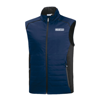 Sparco pánská vesta modrá/černá - přední strana