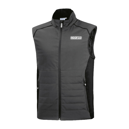 Sparco pánská vesta šedá/černá - přední strana