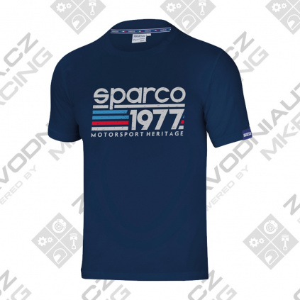 Sparco tričko 1977 modrá