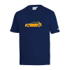 Sparco pánské tričko Lancia HF Delta Integrale modrá/žlutá - přední strana