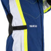 Sparco kartingová kombinéza Kerb Advanced modrá/bílá/žlutá - detail pasu