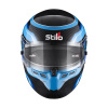 Stilo kartingova uzavrena prilba ST6 CMR Carbon Lite Graphic modra AA0821AH5PDBLU 02 - čelní pohled