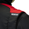 Sparco závodní kombinéza Sprint Advanced černá/červená - detail ramena zezadu