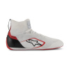 Alpinestars závodní boty Supertech bílá/červená/černá - vnější strana