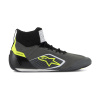 Alpinestars závodní boty Supertech šedá/černá/žlutá - vnější strana