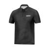 Sparco pánské polo tričko se zipem černá - přední strana