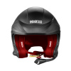 Sparco závodní přilba Flux RJ-I černá/červená - přední strana