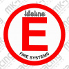 Lifeline samolepka "E"
