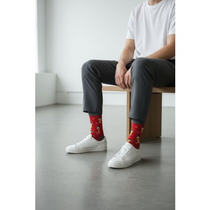 pánské vánoční ponožky s motivem piva