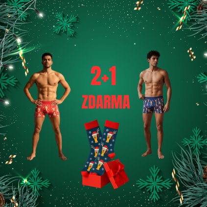 BOXERKY vánoční akce 2+1 zdarma