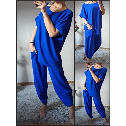 dvoudílný letní komplet modrý