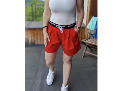 dámské kraťasy s puky červené